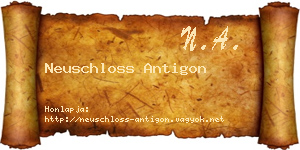 Neuschloss Antigon névjegykártya